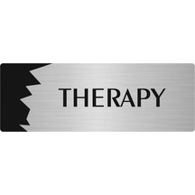 Metal Departman Kapı İsimliği, Yönlendirme Levhası Therapy 5x20 Cm Gümüş Renk