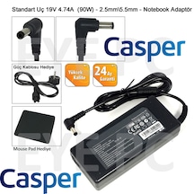 19 Volt Casper Laptop Şarj Adaptörü+Mose Pad+Tüm Modellere Uyumlu