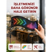 Mey İthalat Rgb Renkli Led Ekran Tabela Usb Bağlantılı Ve Kayan Yazı Destekli -
