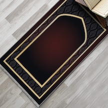 Evaşk Namazlık Dokuma Halı Kaymaz Muslumana Seccade66x113 Bordo EVASK808B80