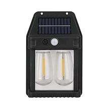 Dış Mekan Ev Teras Bahçe Cafe Hareket Sensörlü Güneş Enerjili Solar Bahçe Lambası Enerji Sınıfı A+