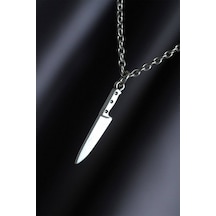 Chef Şef Bıçak Unisex Kolye Gümüş