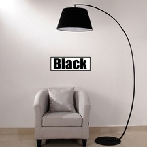 RİOLİGHT RETRO RUSTİK SİYAH KUMAŞ BAŞLIK MAFSALLI METAL LAMBADER