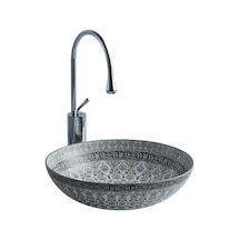 Ey-7031 Tezgah Üstü Porselen Lavabo Gri