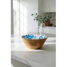 Mango Agacı Sunum Servis Kasesi & Dekoratif Kase 25 Cm Desenli-1 Kahverengi