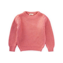 Cigit Bisiklet Yaka Selanik Triko Kazak 2-8 Yaş Somon Somon