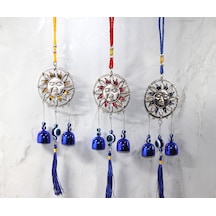 Larimar Metal Nazar Boncuğu Çan Model 13 - 9027853076489lmr Çok Renkli