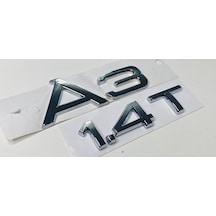 Audi 2014 - 2017 A3 1.4t Krom Arka Bagaj Yazısı Set