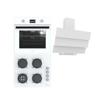 Termikel Ankastre Set BO O6555C W + BH P6194C W + CH S6532C WW Beyaz Ankastre Set