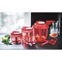 Tupperware - Kırmızı Süper Şef Tüm Set Çok Renkli