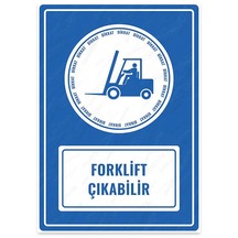 Ul1119 - Forklift Çıkabilir Uyarı Levhası