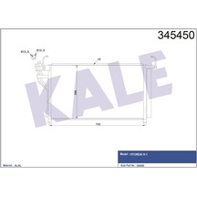 Kale Klıma Radyator Hyundaı H-1 2.5 Crdı 685 400x16 Klr-345450