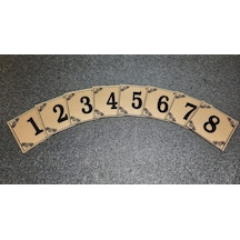 Kapı Numaraları 4X4 Cm Yapışkanlı No 1 Den 8 E
