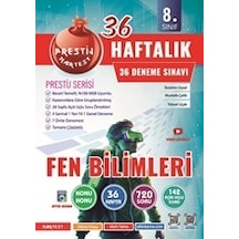 8. Sınıf Haftalık Fen Bilimleri 36 Deneme + 23 Açık Uçlu Test