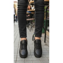 Fore Sport Erkek Günlük Yürüyüş Spor Ayakkabı Suni Deri, Hafif, Rahat, Darbe Emici Sneaker Siyah