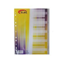Bafix Seperatör 1-5 Rakamlı Plastik A4 Çok Renkli