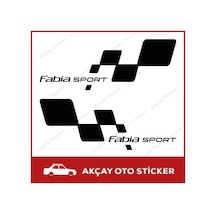Skoda Fabia Sport Sticker (Takım Set) Fabia Sticker Oto Sticker