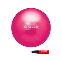 Delta 65 CM Fuşya Deluxe Pilates Topu ve Çift Yönlü Pompa Seti