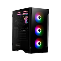 Gamdias Talos E2 Elite 600W USB 3.0 4x12 CM Fan Pencereli ATX Mid Tower Bilgisayar Kasası