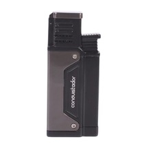 Conquistador 1li Torch Gri Gunmetal Metal Puro Çakmağı 8012ct