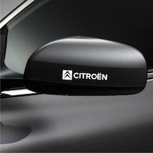 Citroen Ayna Araba Stickeri Logo 2 Adet Set Araba Etiketi