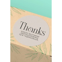 Thanks Küçük İşletme Sticker 3x3cm St2180 Çok Renkli