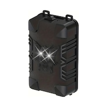 Primepickings Siyah 3 Modlu Akıllı Haşere Kovucu Ses Dalgası Teknolojisi 240m² Koruma İçin Dış Mekan