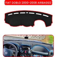 Fıat Doblo 2000-2008 Modellerine Uygun Aırbagsıztorpido Koruma Halısı Kırmızı Kenar