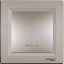 Schneider Asfora Plus Bronz Işıklı Anahtar Çerçeveli- EPH1400169
