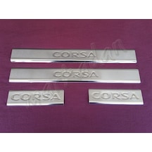 Woc Chrome Opel Corsa D Krom Kapı Eşiği 2006-2015 4 Parça Paslanm