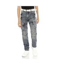 Cipo & Baxx Cdk111 Biker Stil Kargo Cep Çocuk Kot Pantolon 001
