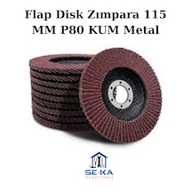 Flap Disk Zımpara 115 Mm P80 Kum Metal - Ahşap Taşlama Diski 1 Adet