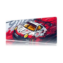 Kaymaz Taban Dikişli Mousepad Araba Desenli Oyuncu Gaming Mouse 30x70 Cm
