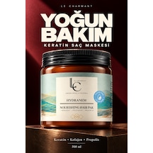 Keratin Saç Maskesi Kuru Ve Yıpranmış Saçlar İçin Kolajen Ve Propolis İçeren Bakım 500 Ml