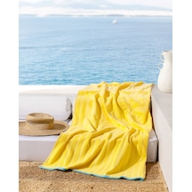 Madame Coco Fasseur %100 Pamuk Plaj Havlusu - Sarı - 70x150 Cm 8684427224373 Sarı