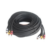 10M 3 Rca To 3Rca Ses Video Sinyal Kablosu - Özel Bakır Seri
