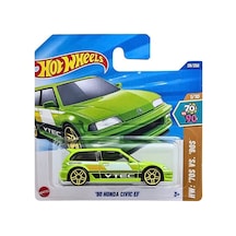Hot Wheels '90 Honda Civic Ef - Hw: '70s Vs '90s Yeşil 1/64 Diecast Model Araba Çok Renkli