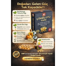 Çörek Otu Yağı Bal Kabağı Deve Dikeni Astaksantin 30 Softgels