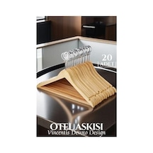 Otel Tip Askı 20 Li Set Ahşap Vincentis Devoto Design 719599 Çok Renkli