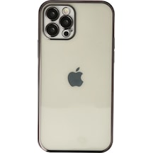 Apple iPhone Uyumlu 12 Pro Max Kılıf Razer Lensli Silikon - Siyah Bzsxx00 1