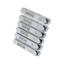 Rox Wood 0190 İşaretleme Zımba Seti 6 Mm - 6 Parça Rox Wood 0190 İşaretleme Zımba Seti 6 Mm - 6 Parça