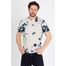 JAHR MARC Batik Yıkamalı Bej Erkek T-shirt Bej