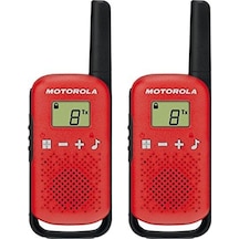 Motorola TLKR-T42 Pmr El Telsizi 2'li Kırmızı