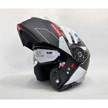 Mt Genesis Talo Mat Renk Çene Açılır Kask Iç Güneş Vizörlü Çok Renkli