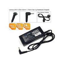 Lenovo İdeapad 81dm, 81ey, 81fd Notebook Adaptörü, Şarj Aleti Cihazı 20v 3.25a 65w