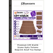 Premium Çift Kişilik Şişme Uyku Tulumu Dağcılık Keşif Yaz Kampı Çok Renkli