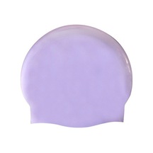 Dm Parlak Dikişsiz Saf Silikon Yüksek Esneklik Profesyonel Yüzme Bone Mor Mor