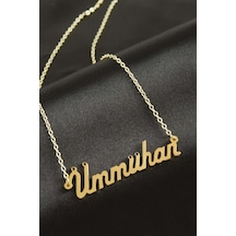 Ümmühan İsimli Kolye -sarı N145 altın
