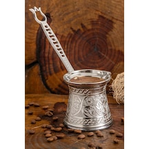 Polochef Zamak 3 Kahve Cezvesi Gümüş Renk 140 Ml. 2-3 Kişilik