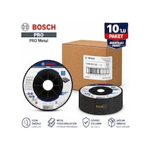 Bosch Pro 115x6 Mm Metal Taşlama Taşı 10'lu Avantajlı Paket 2608603181